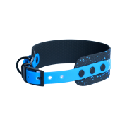 Czarno-niebieska obroża Bueno DOG LIGHT 40 mm na sprzączkę z efektem Splash