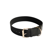 Obroża na sprzączkę 4 cm (40 mm) dla dużego psa – regulacja na dziurki, wodoodporna PVC/TPU, Bueno DOG czarna