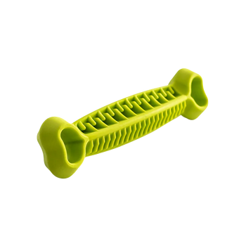 Fiboo Fiboone Dental Monster 25 cm, zielony gryzak w kształcie kości z miejscem na przysmaki