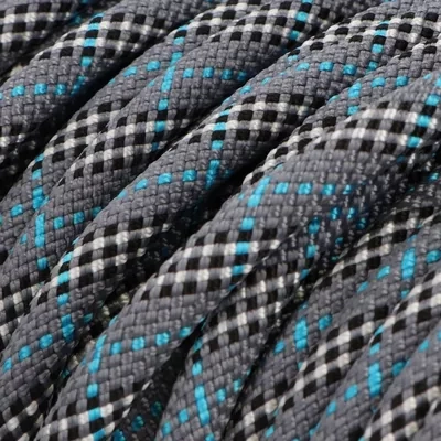 Szara lina Tartan Grey Blue z niebieskim akcentem, przykład koloru