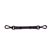 Czarny łącznik Bueno DOG 13 mm z dwoma aluminiowymi karabińczykami