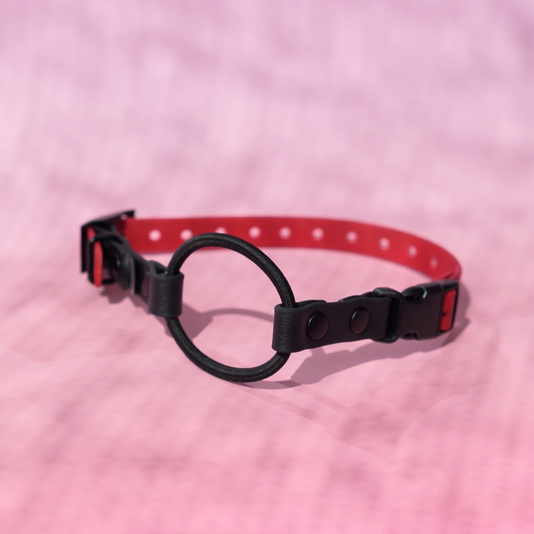Różowy pasek bungee e-collar 16mm ze stoperem – wodoodporny, robiony na wymiar