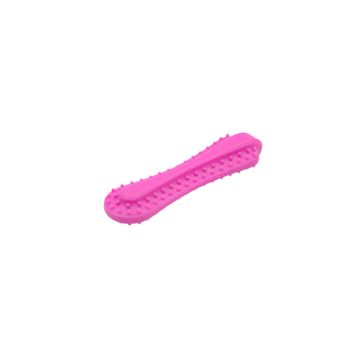 Fiboo Fiboone Puppy 9 cm, różowy gryzak z wypustkami dla szczeniąt