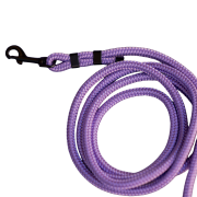 Fioletowa lina Purple z czarnym karabińczykiem i metalowym wykończeniem