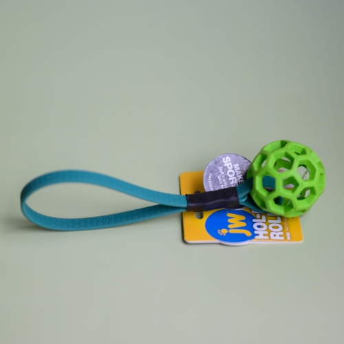 Piłka ażurowa zielona MINI z rączką