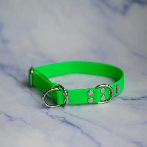 Obroża półzaciskowa 2,5 cm 30-40 cm neon green