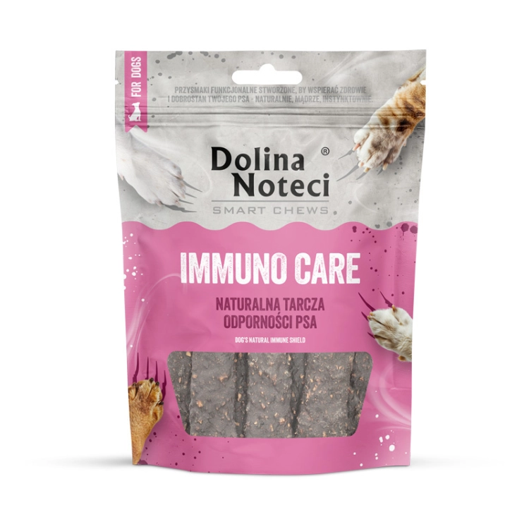 Dolina Noteci Smart Chews Immuno Care Gryzaki Dla Psa 100g 7szt. – gryzaki funkcjonalne dla psa na odporność, opakowanie