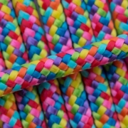 Kolorowy splot liny Rainbow do smyczy przepinanej Bueno DOG