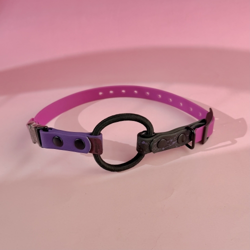 Pasek do OE 1,6 cm 30-43 cm black + violet + fuchsia