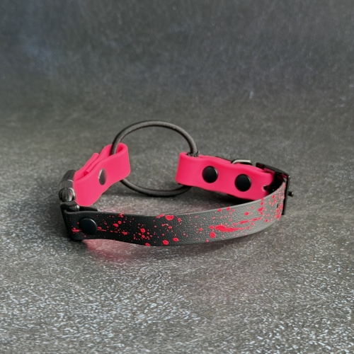 Pasek do OE 1,6 cm 27-31 cm neon pink + black splash