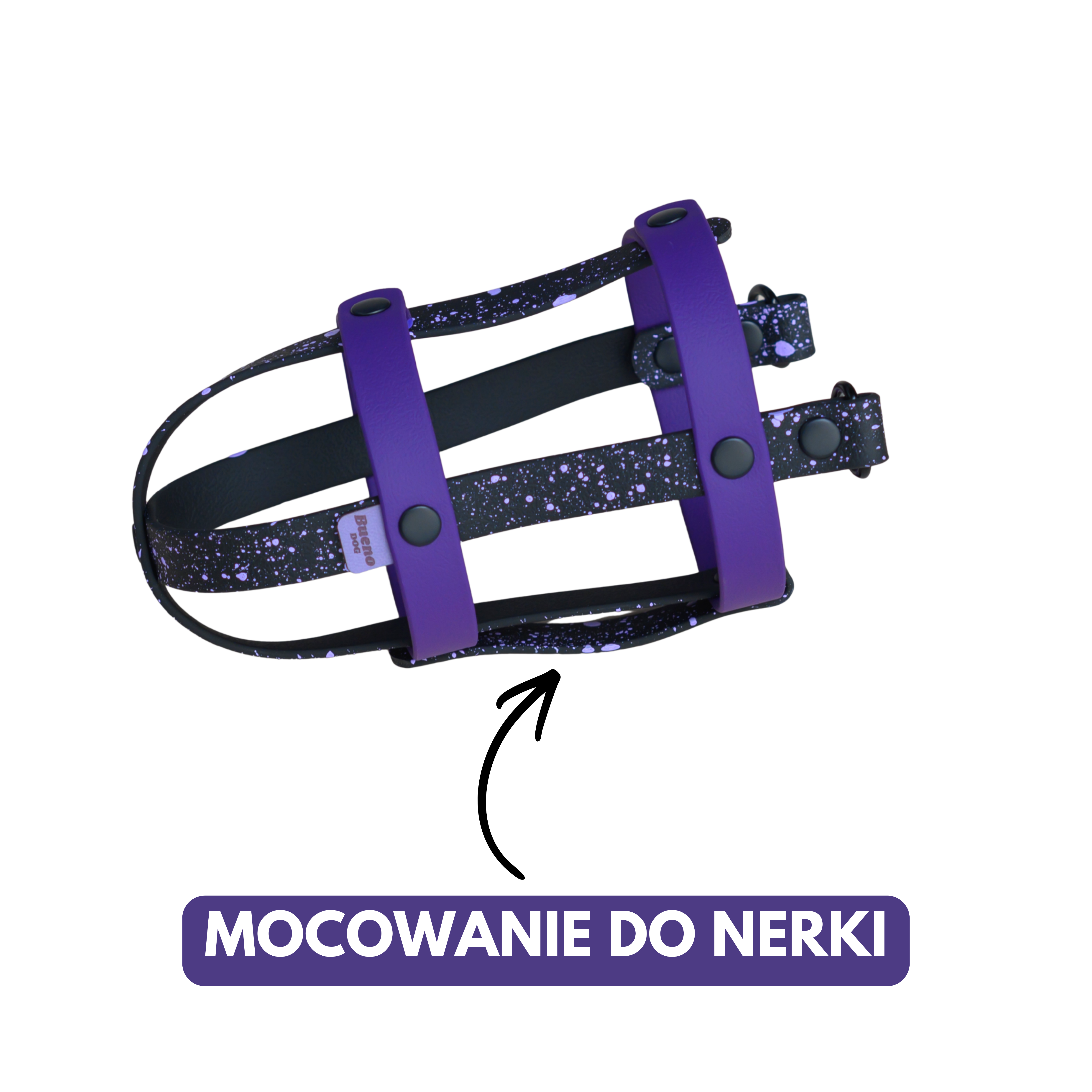 Nosidło na butelkę lub kubek termiczny – przykładowe zestawienia kolorów taśm TPU Bueno DOG