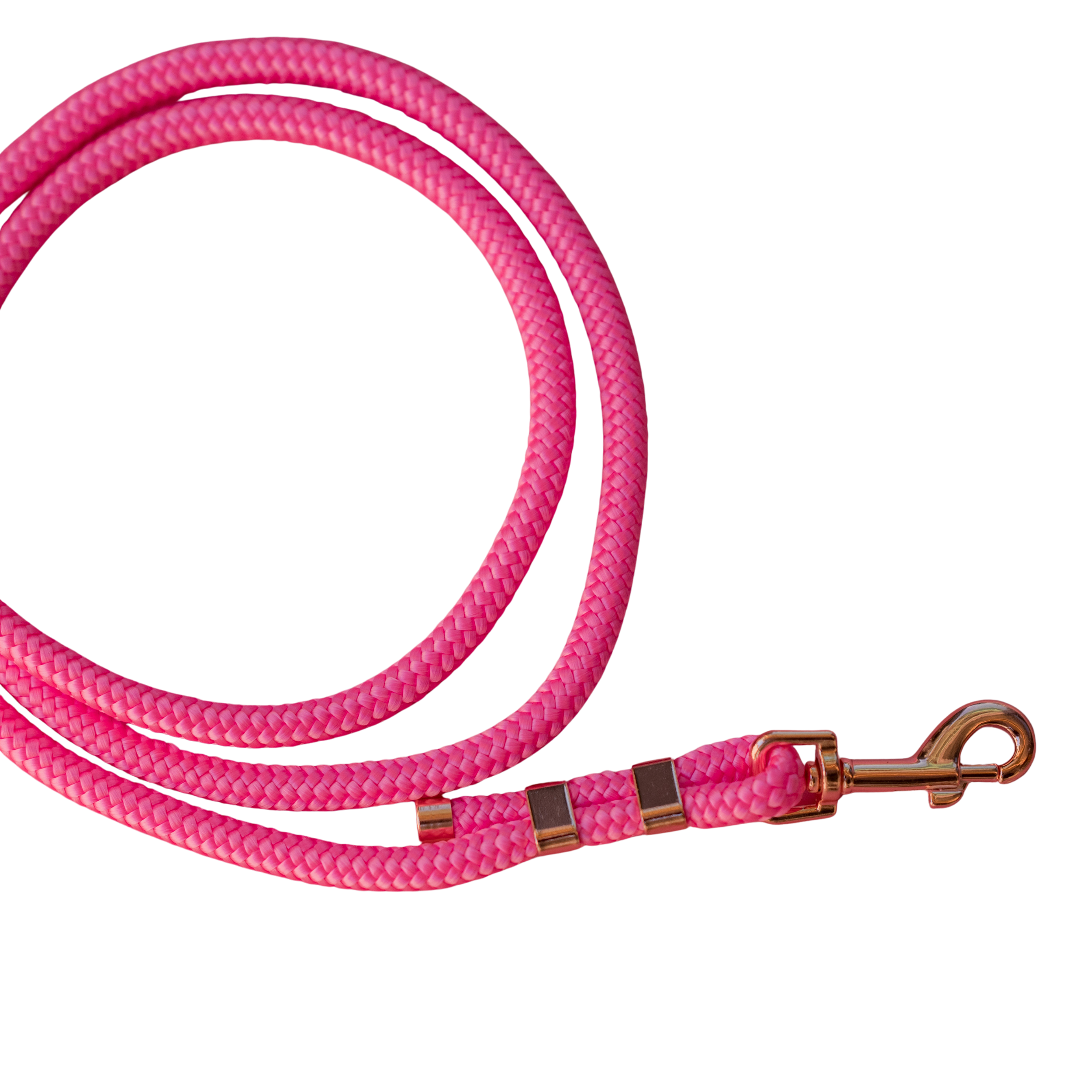 Lina Neon Pink z metalowym wykończeniem i karabińczykiem w kolorze różowego złota